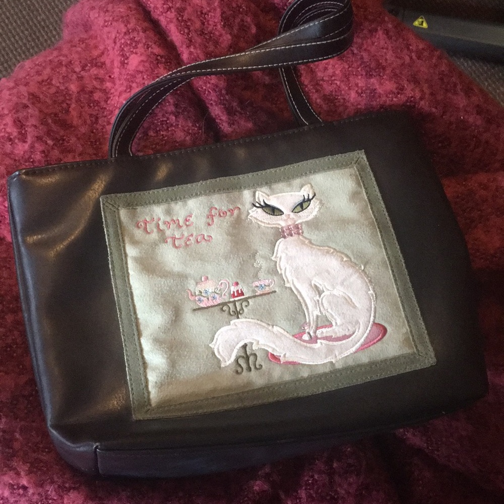 Time For Tea Cat Handbag 🐱 ☕️